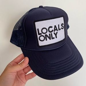 AV Nation Locals Only Navy Trucker Hat